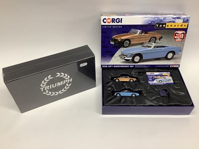 Lot 845 - Two Corgi 1:43rd scale diecast model sports...