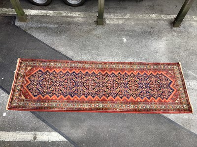Lot 1536 - A Handmade Malager Style Runner, with all over...