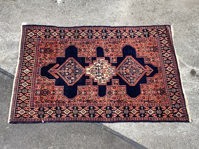 Lot 1473 - An Antique Persian Senneh Rug decorated with...