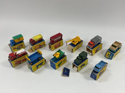 Lot 695 - Eleven Original Regular Wheel Matchbox 1-75's,...