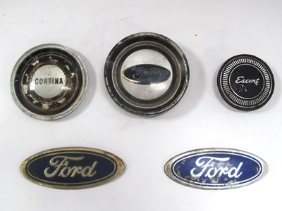 Lot 1298 - Vintage Automobilia - Ford, two oval badges 11....