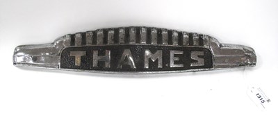 Lot 1306 - Vintage Automobilia Thames Chrome Lorry Badge,...