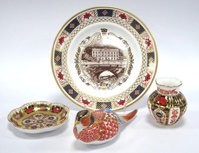 Lot 1083 - A Royal Crown Derby Porcelain Paperweight...