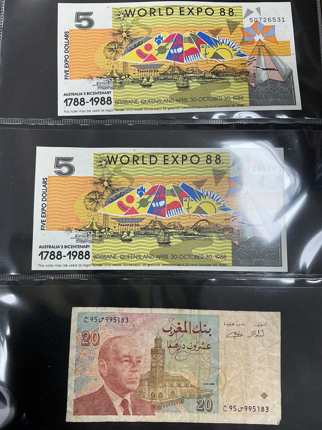Lot 453 - Collection Of World Banknotes, includes GB,...