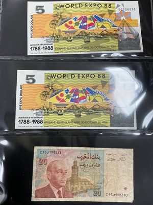 Lot 453 - Collection Of World Banknotes, includes GB,...