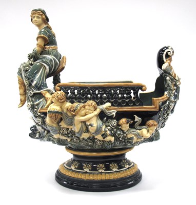 Lot 1033 - An Early XX Century Majolica Style Pottery...