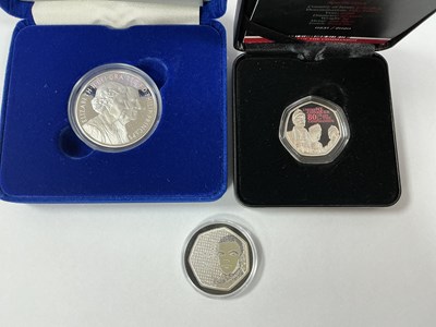 Lot 568 - Three Silver Proof Coins, includes a 2007...
