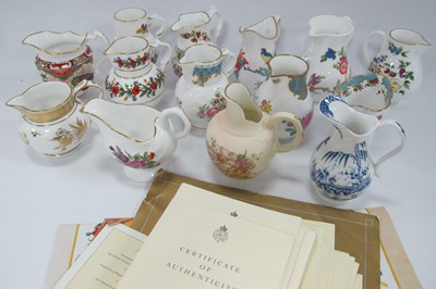 Lot 1221 - Worcester Historic Jugs Collection (14) and...