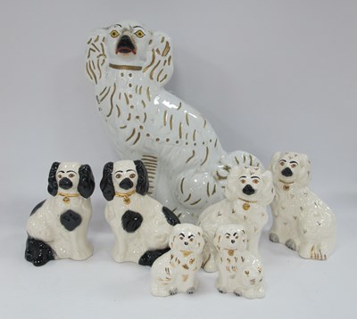 Lot 1277 - Two Pairs of Beswick Pottery Spaniels, 14cm...