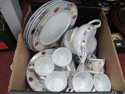 Lot 1036 - Rennie Mackintosh Porcelain part tea and...