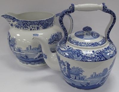 Lot 1192 - Spode Italian Large Jug, 24cm tall and a tea...