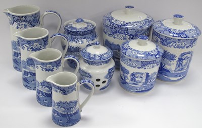 Lot 1187 - Spode Italian Kitchen Storage Jars (5) and (5)...