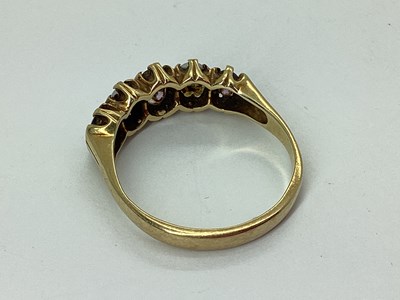 Lot 80 - An Opal Set Five Stone Dress Ring, alternately...