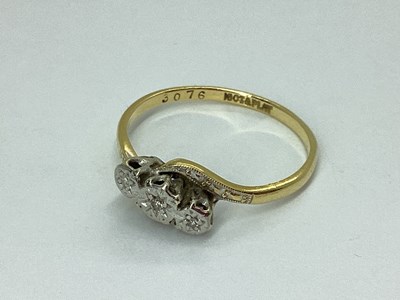 Lot 68 - An Antique Three Stone Diamond Ring, of...