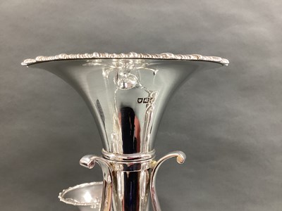 Lot 1 - A Hallmarked Silver Three Branch Four Flute...