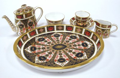 Lot 1026 - A Royal Crown Derby Porcelain Miniature...