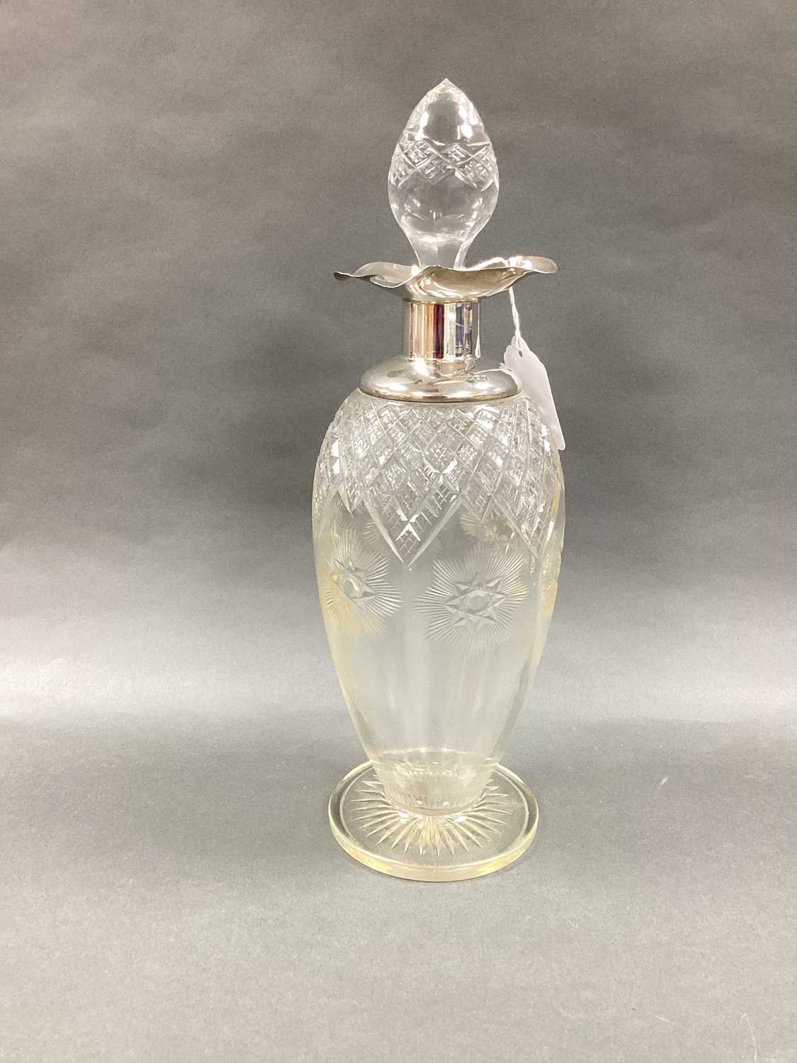 Lot 2 - An Edwardian Hallmarked Silver Mounted Cut...