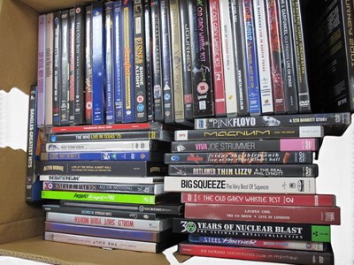 Lot 673 - Lot of 50+ Music DVDs, Rock and Pop.