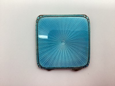 Lot 124 - Asprey; A 1930's Hallmarked Silver and Enamel...