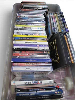 Lot 678 - Lot of 60+ Music DVDs, Rock + Pop.