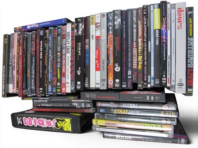 Lot 836 - Lot of 50+ Music DVDs, Rock, Metal + Pop.