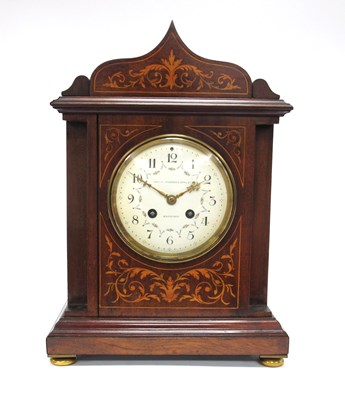 Lot 1438 - An Edwardian Mahogany Satinwood Inlaid Mantle...
