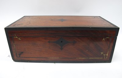 Lot 1279 - A Mid/Late XIX Century Rosewood Writing Box,...