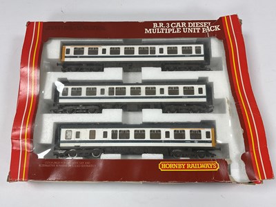 Lot 713 - A boxed Hornby 00 gauge three-car Class 110...