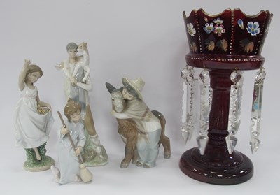 Lot 1202 - Lladro Figurine of a Farmer Carrying a Lamb,...