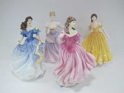 Lot 1261 - Four Royal Doulton Figurines, Rebecca HN 4041,...