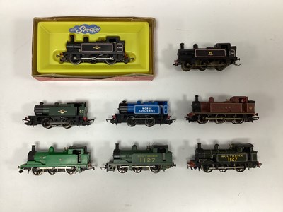 Lot 509 - Eight 00 gauge tank engines: a Hornby Dublo R1...