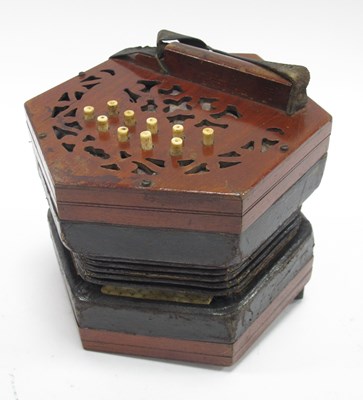 Lot 1298 - A XIX Century Lachenal Concertina, with...