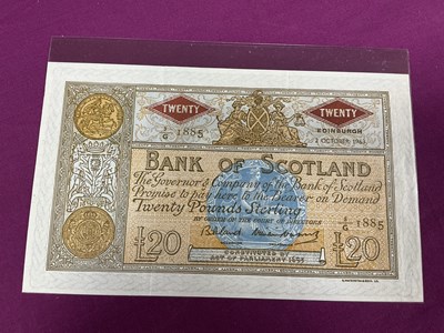 Lot 499 - 1963 Bank Of Scotland £20 Banknote.