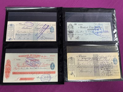 Lot 476 - Collection Of XIX And XX Century Cheques,...