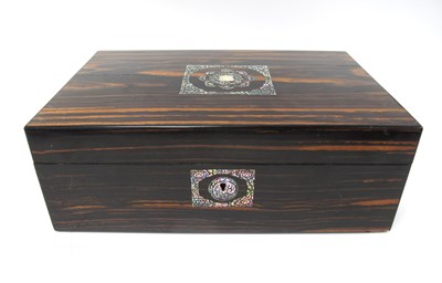 Lot 1278 - A Mid XIX Century Coromandel Writing Box, the...