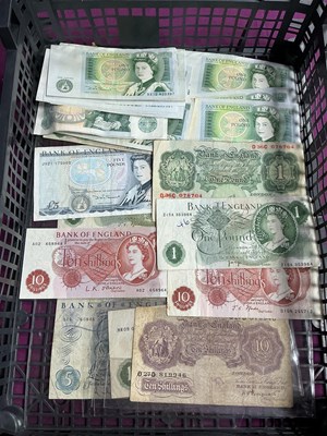 Lot 435 - Collection Of GB Banknotes, includes...