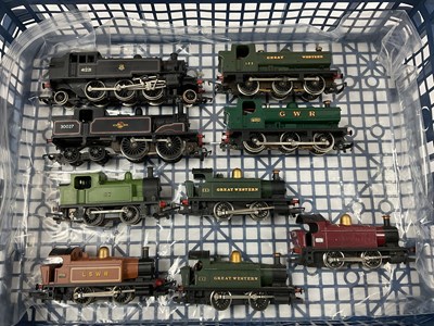 Lot 490 - Nine 00 gauge tank engines: a Bachmann Ivatt 2-...