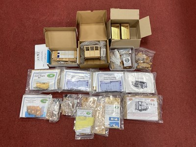 Lot 396 - Eighteen Wood Based Laser Cut Four Wheel Wagon...