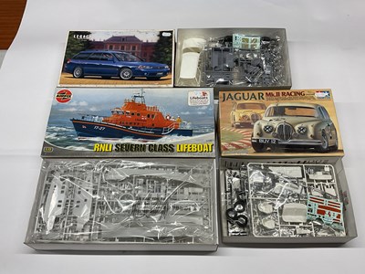 Lot 698 - Three Plastic Model Kits by Airfix, Tamiya,...