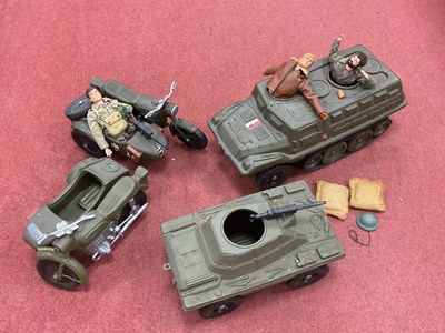 Lot 771 - Three original Action Man figures in uniform...