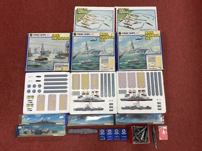Lot 773 - A quantity of mainly Minic 1:1200 Model Ships...