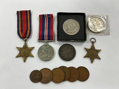 Lot 519 - WWII 1939-1945 Star, Burma Star and War Medal...