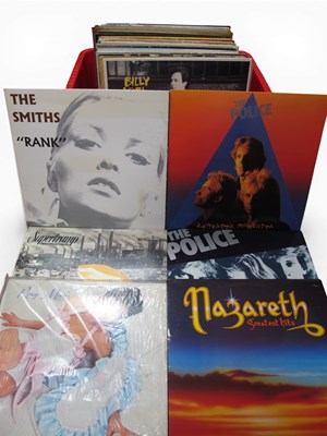 Lot 803 - Lot of 60+ Mixed Rock & Pop LPs & 12” Singles,...