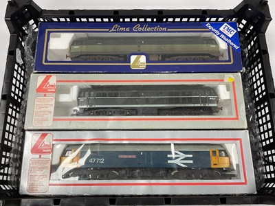 Lot 487 - Three boxed Lima 00 gauge diesel locomotives:...