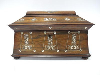 Lot 1272 - A Mid XIX Century Rosewood Tea Caddy, of...