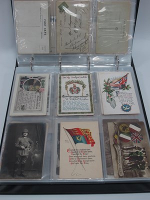 Lot 1353 - An Album of WWI Picture Postcards, to include...