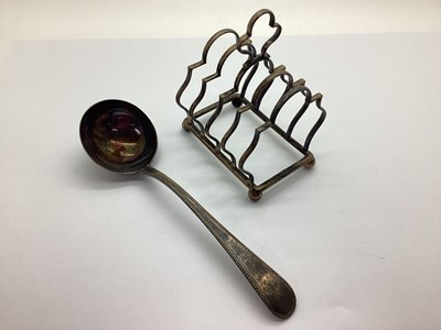 Lot 117 - A Hallmarked Silver Five Bar Toast Rack,...