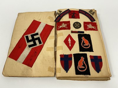 Lot 427 - WWII Scrapbook Completed by Gunner L Rowland...
