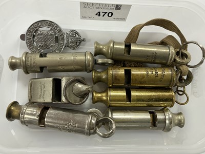 Lot 470 - Vintage Police/Fire Mettropolitan & Thunderer...