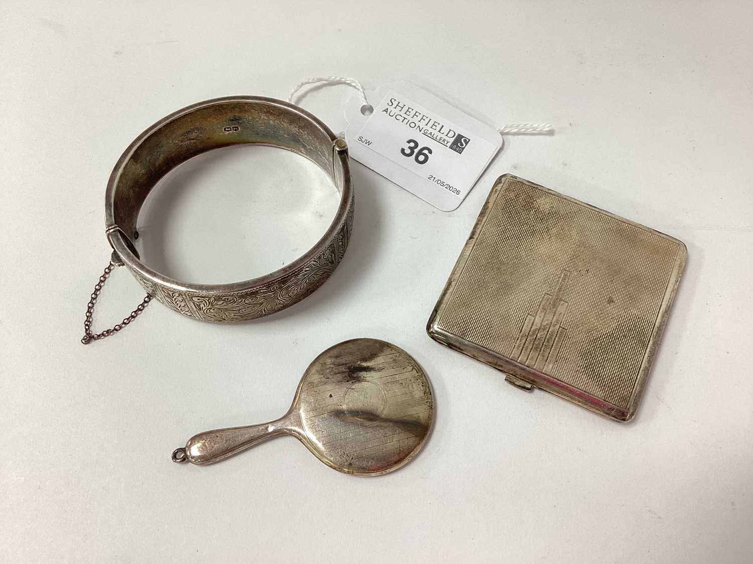 Lot 36 - A Hallmarked Silver Compact, Crisford & Norris...